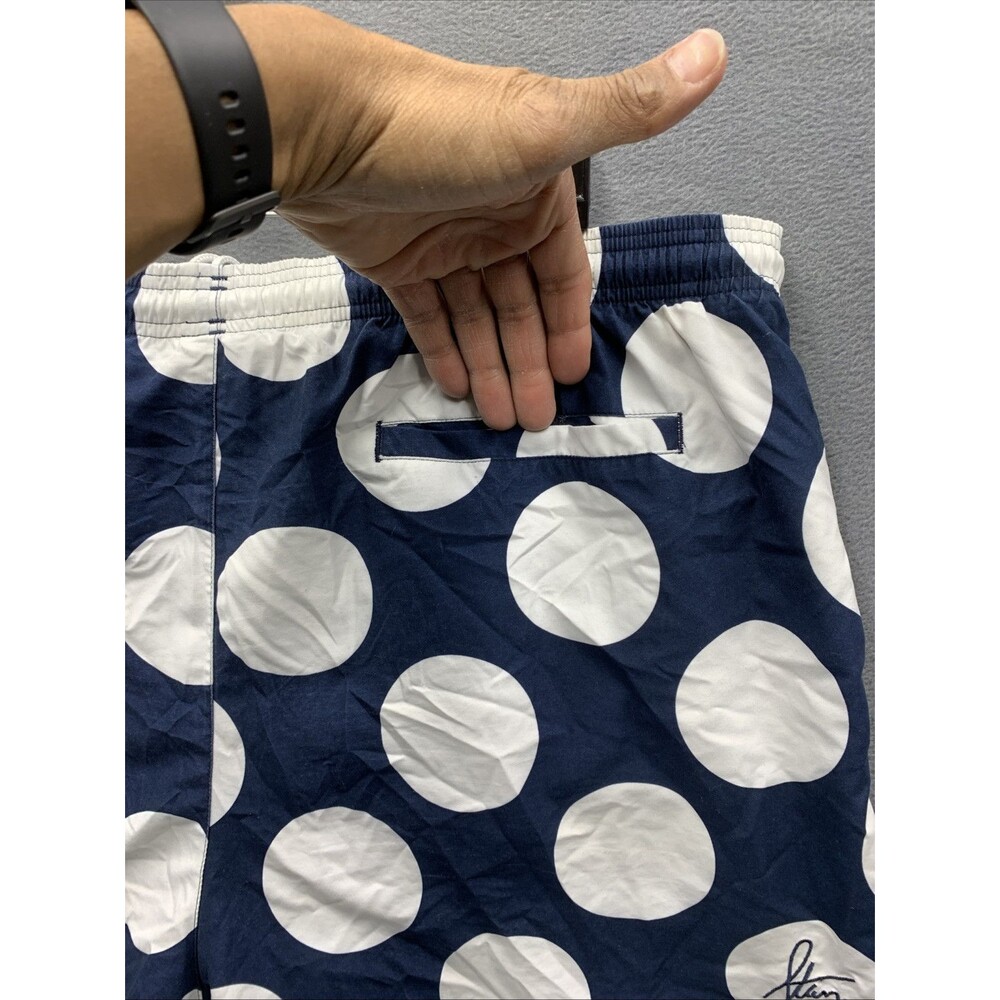 Adidas Men’s Swim Trunks Stan Smith Polkadot blue white Embroidered Lined XXL - Picture 11 of 15
